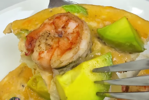 Avocado Prawn Frittata recipe